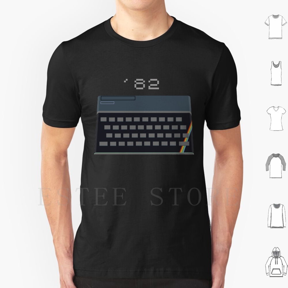 Retro Gaming Zx Spectrum - T-shirt en coton pour hommes, couleur