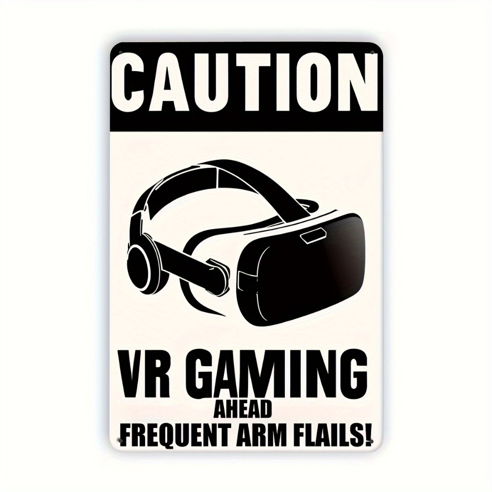 Retro Gaming In Vr - 1PC Panneau en métal VR Gaming