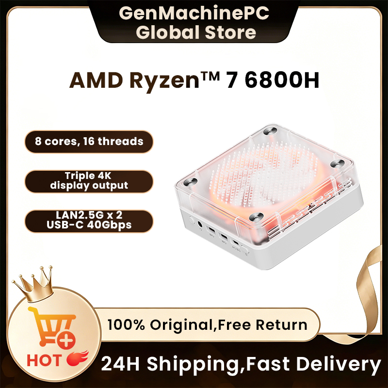 Retro Gaming Mini Pc - Genmachine-Mini PC de jeu AMD, R7