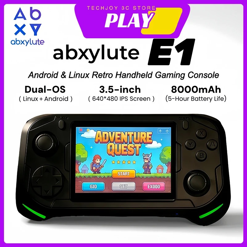 Retro Gaming Os Linux - Console de jeu portable Abxylute E1