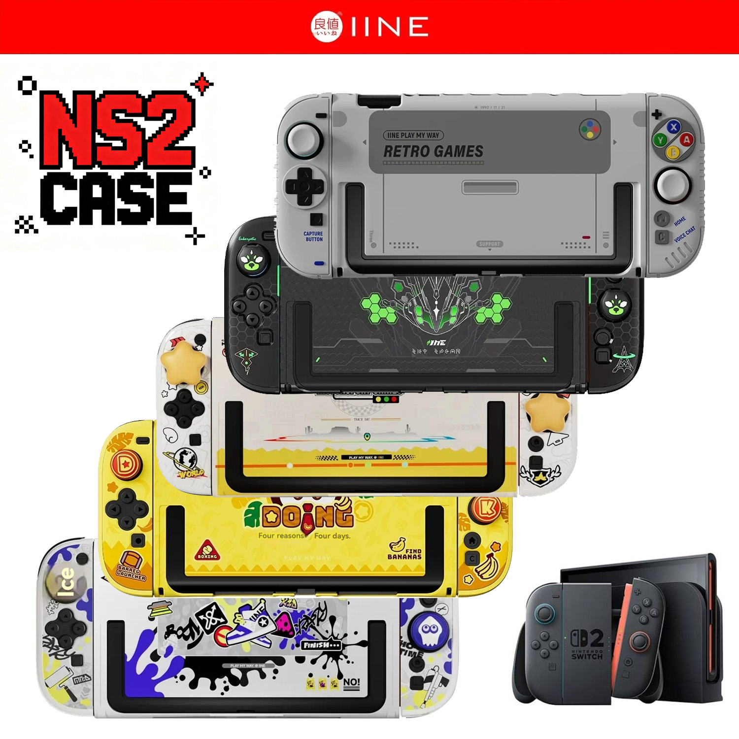 Retro Gaming Nintendo - Coque de protection rétro IINE pour