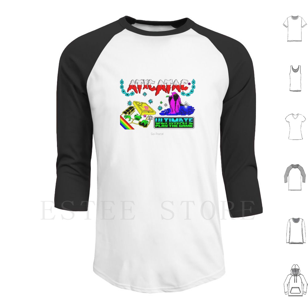 Retro Gaming Zx Spectrum - Atic Atac Retro Game Design Hoodies