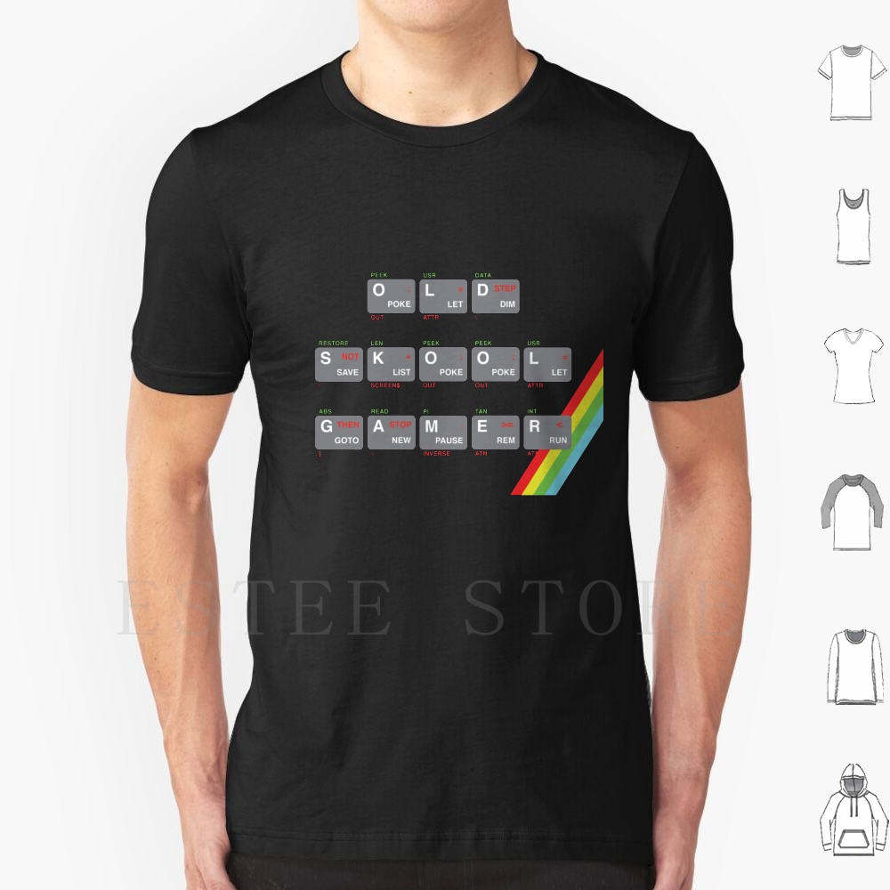Retro Gaming Zx Spectrum - T-shirt Old Skool Gamer en coton