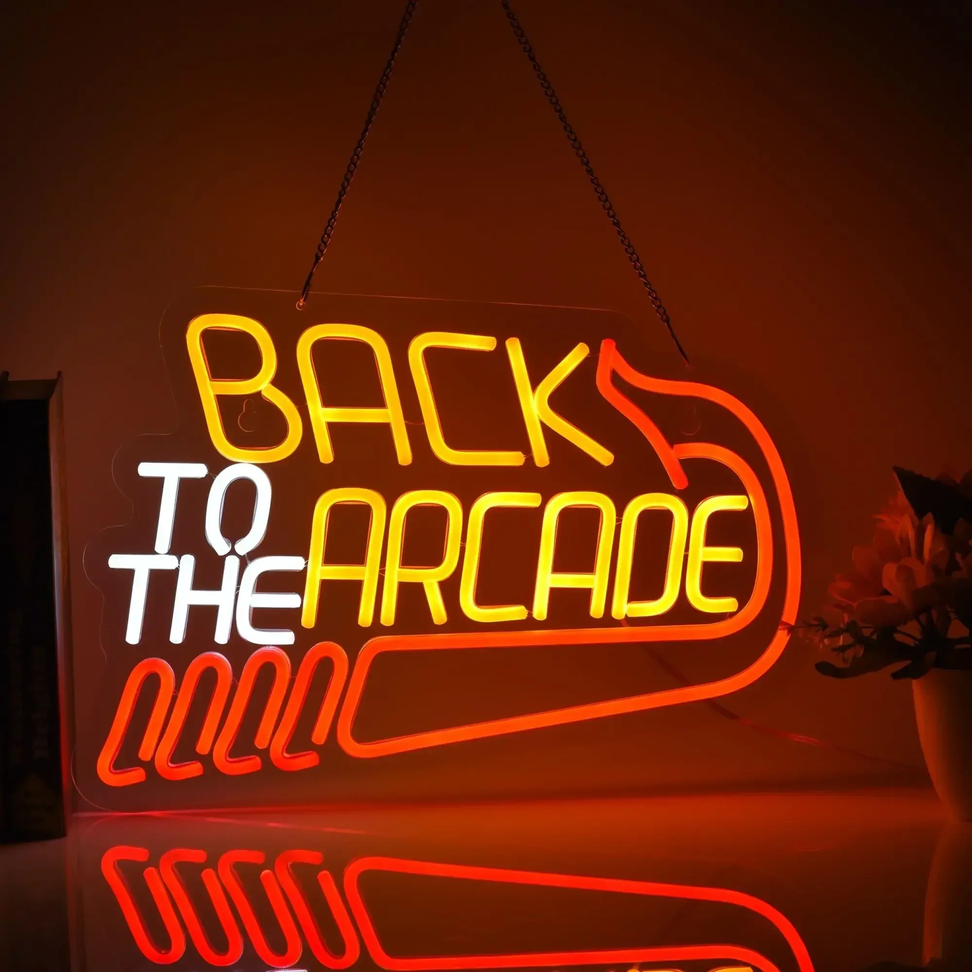 Retro Gaming Gift Ideas - Enseigne au néon retour vers l'arcade,