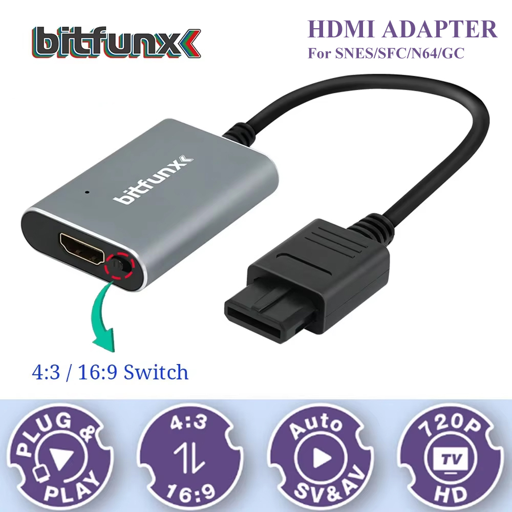 Bitfunx – adaptateur vidéo 720 - Retro Gaming Nintendo avis et prix