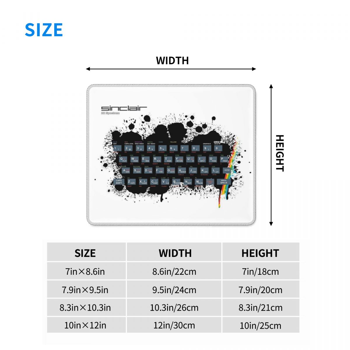 Tapis de souris multi-tailles  - Retro Gaming Zx Spectrum avis et prix