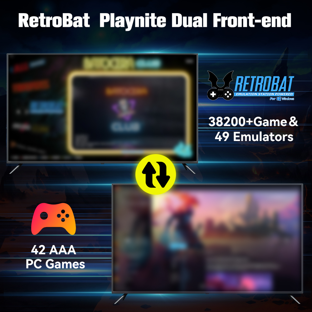 Retrobat & Playnite System HDD - Retro Gaming Mini Pc avis et prix