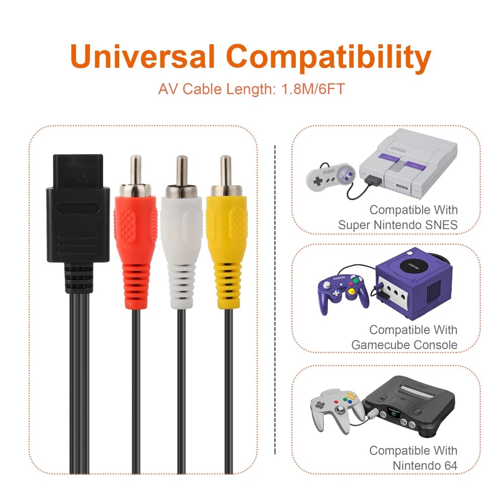 Câble AV de haute qualité pour - Retro Gaming Cables avis et prix