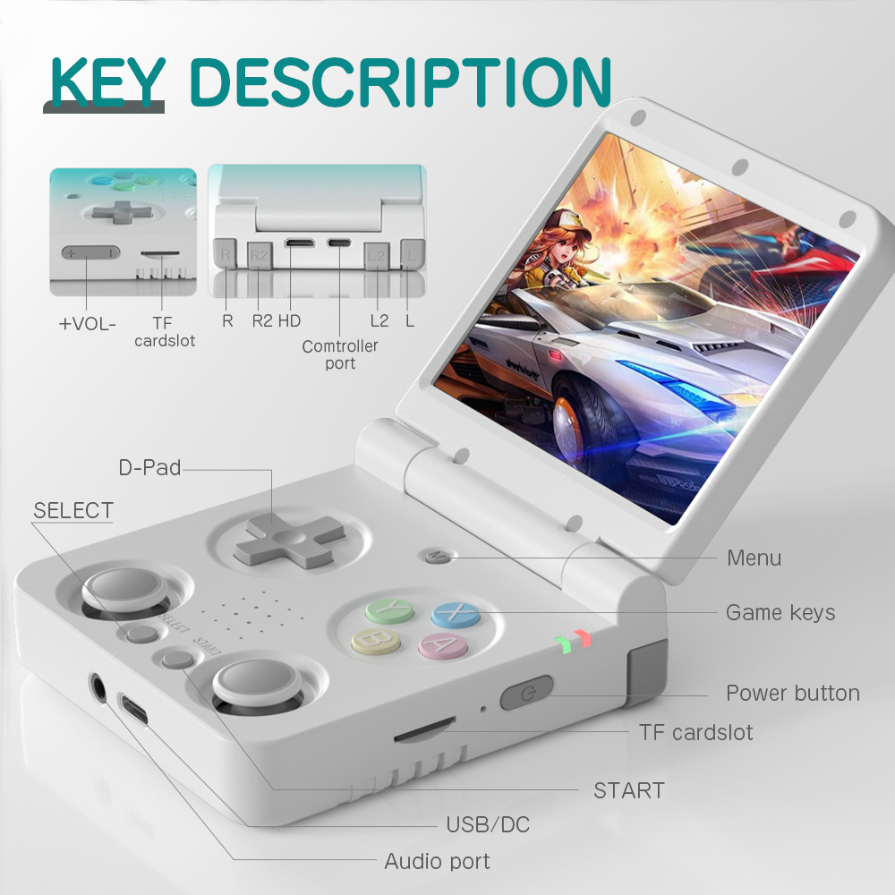MIYOO FLIP V2 joueurs de jeu p - Retro Gaming Os Linux avis et prix