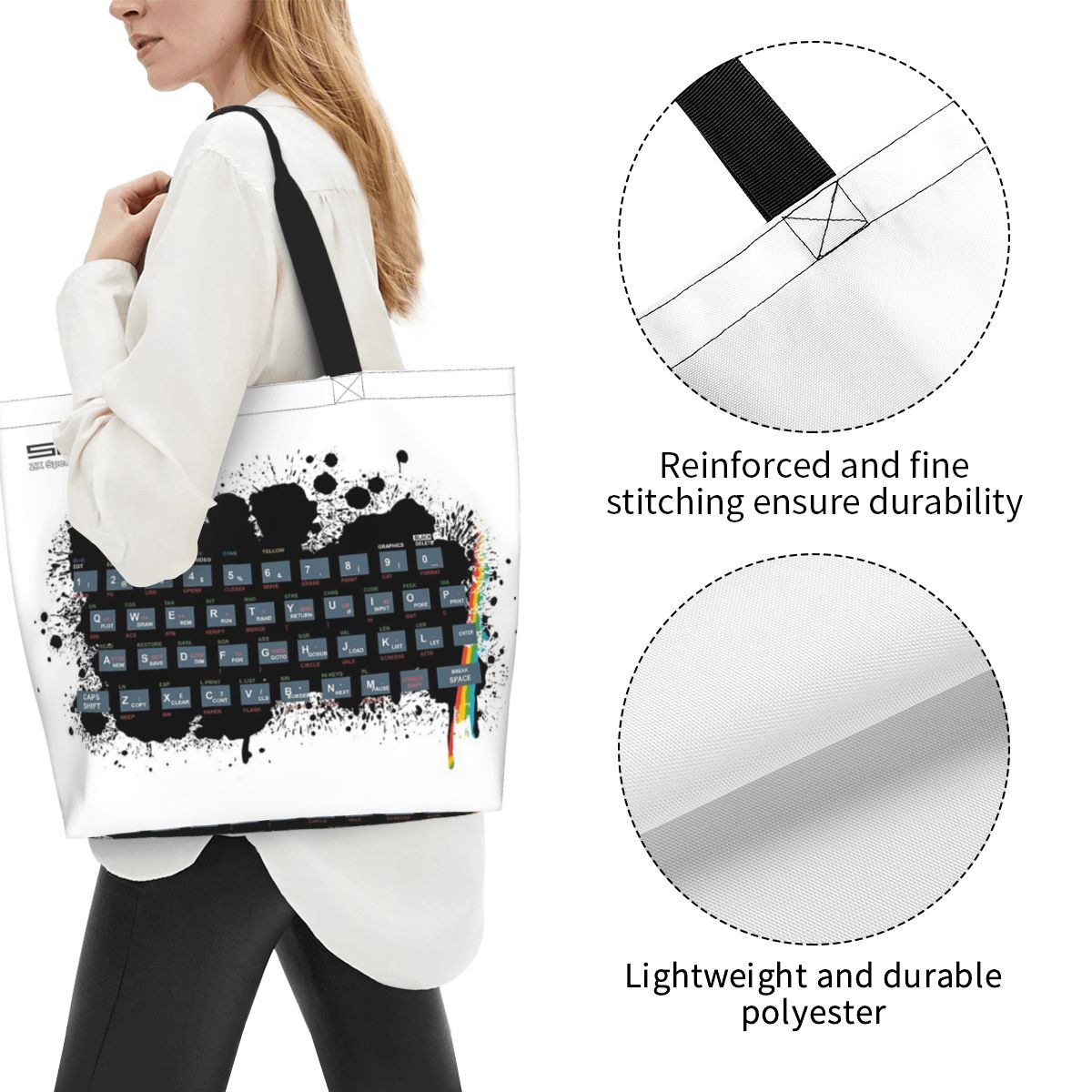 Sac fourre-tout en toile de gr - Retro Gaming Zx Spectrum avis et prix